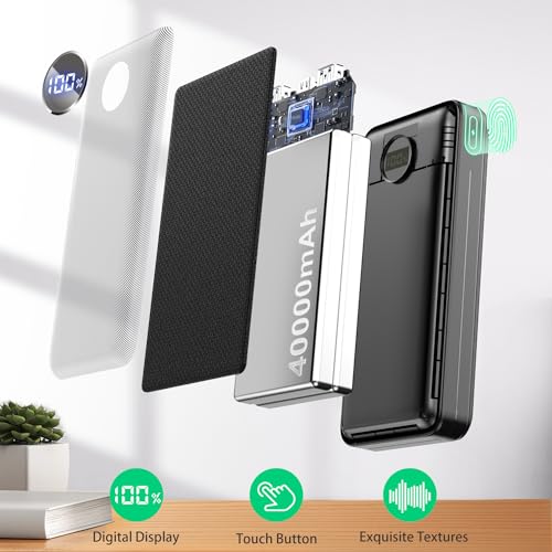 Image of 40000mAh 22.5W Fast Charge Portable Charger, for 3-Devices Power Bank