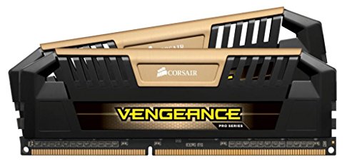 Image of Corsair 16GB (2x 8GB) PC2400 CL11 Vengeance Pro VenPk DDR3 DIMM RAM Memory Module - Gold