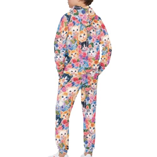 HUIACONG Kids Boys Sweatsuits for Children Sweat Set for Girls Sweat Suit4