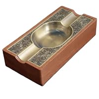 Amazon.co.jp: 灰皿 葉巻灰皿 シガーアッシュトレイ銅メッキの軽量