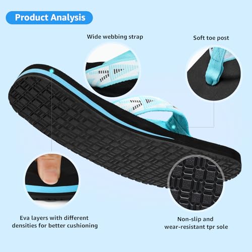 Image of STQ Womens Quick Dry Flip Flops丨Arch Support Thong Sandals