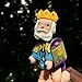 The Unemployed Philosophers Guild King Friday Magnetic Personality - Mister Rogers' Neighborhood, Plush Finger Puppet Refrigerator Magnet, Approx 4