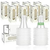 200 Stück Braun Fieberthermometer Schutzkappen, Braun Fieberthermometer Ohr, Einwegabdeckungen, Ersatzschutzkappen, Ohrthermometer Schutzkappen für alle Modelle Ohrthermometer