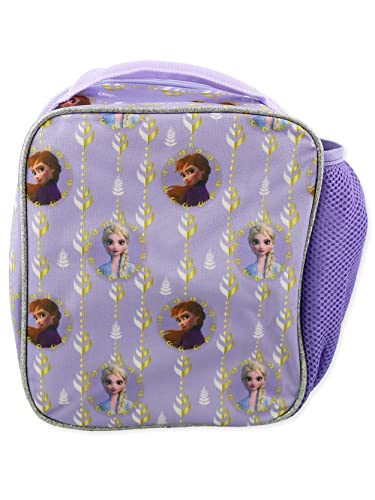 Disney Frozen 2 Elsa Anna Girls Kids Soft Insulated Flip Sequin School Lunch Box (One Size, Purple), (Ftco29Yt) #TOP5