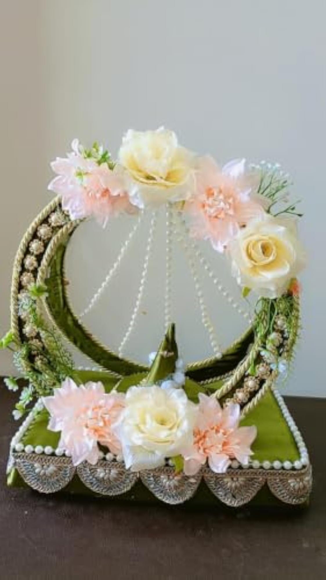 Handcrafted Floral Ring Ceremony Platter