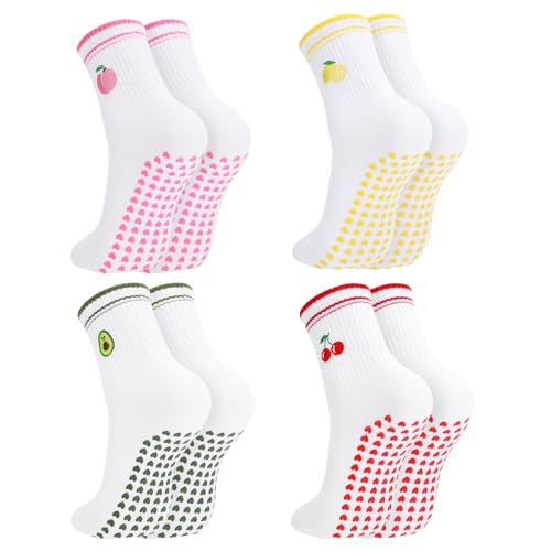 Cute Pilates Grip Socks for Women
