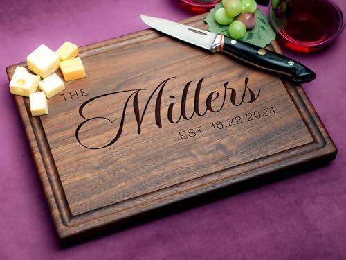 Tablas Personalizadas Straga | Tabla de Madera Artesanal Grabada para Charcutería con Diseño Minimalista 025 miniatura 5