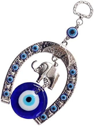 WINOMO Ornamento da Appendere Elefante Fortunato E Malocchio Blu per Protezione Benedizione E Forza Decorazione Pendente per Auto Casa E Ufficio Ottimo Regalo