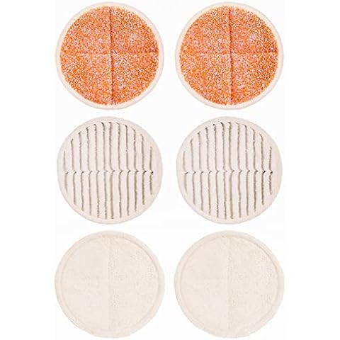 BONBELONG Steam Mop Pads Replacement Compatible with Bissell Spinwave 2039A 2124 2037 Mop Cleaning Pads 6Packs Cover