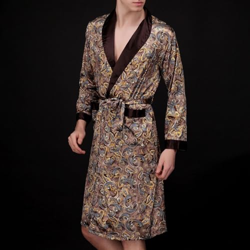 Men's Belt Loops Bathrobe Belted Bath Robe Comfy Elasthane Hot Tub Billowy Home Cool Fall Bathrobes3