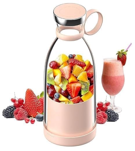 SPIREX Mini Bottle Shape Juicer Mixer, 4 Blade Portable Electric USB Juice Maker/Personal Size Blender for Juices, Shakes and Smoothies-image-3