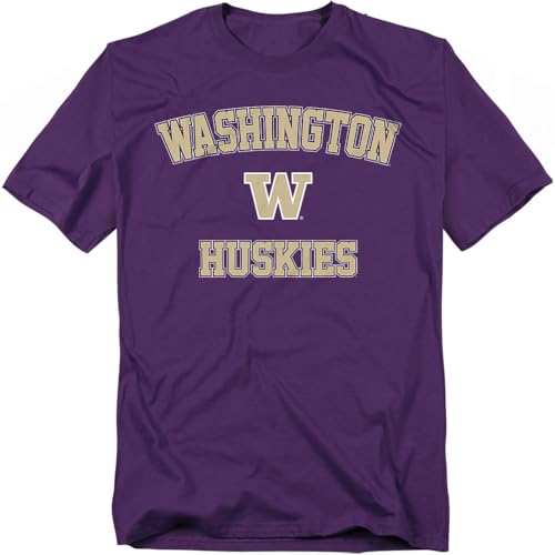 LOGOVISION University of Washington Campus Classic Unisex Adult T Shirt, Purple, Small