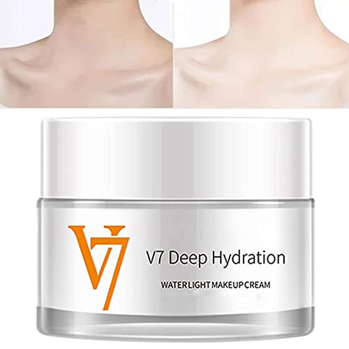 V7 Deep Hydration Waterlight Makeup Cream-1/2Pcs Moisturizing Tone-up Cream, Face Moisturizer Toning Light Cream For All Skin Type| Brightening And Frivolous Plain Cream