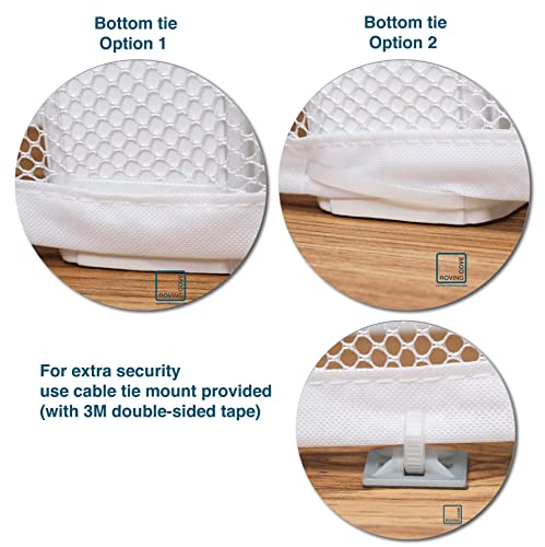 image for Roving Cove Banister Guard 10ft x 3ft, Baby Safety Stairs Rail Net, Ba