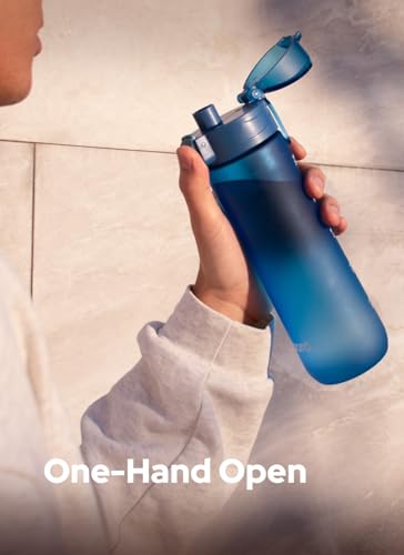 Image of Opard Zip 20oz Plastic Water Bottle Dishwasher Safe, Leakproof Flip-Top Lid, BPA Free Tritan, Wide Mouth Reusable Kids Water Bottle for School Hiking Commuting Outdoor Travel and Gym