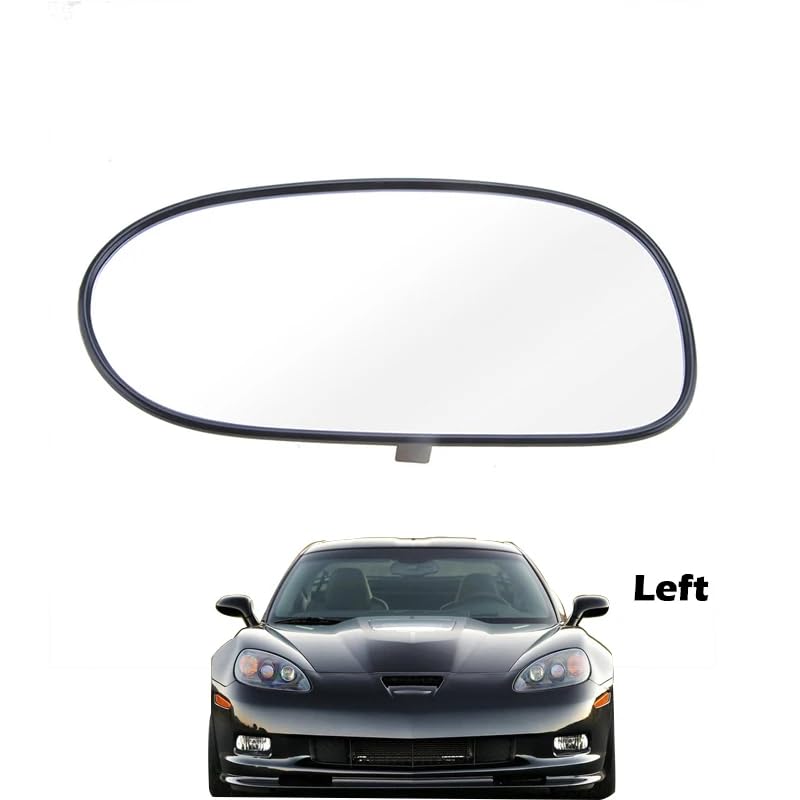 Vetro Specchietto Retrovisore Laterale Riscaldato Per Chevrolet Corvette C6 2005-2013 – Blu, Antiappannamento, Coppia