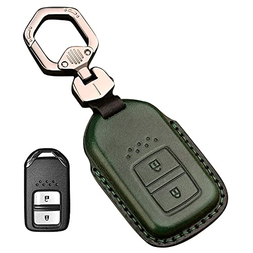 ホンダ キーケース HONDA用 スマートキーケース キーカバー 本革 レザー 2ボタン 手触りいい 高級 ホンダ アクキーカバー ホンダ 専用設計 キーホルダー付 ヴェゼル s660 フリード ステップワゴン オデッセイ フィット CR-Z CR-V ジ