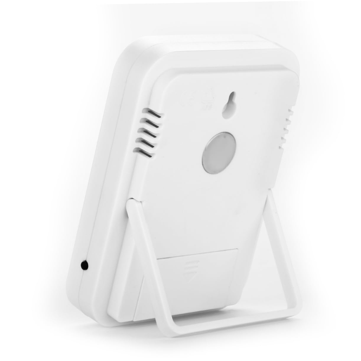 Termometro Ambiente Interno Esterno Digitale Display Lcd Grande | Igrometro Digitale Bianco in Abs, Intervallo Temperatura 10 a 70 °c, Alimentazione 1 Batteria Aaa Non Inclusa