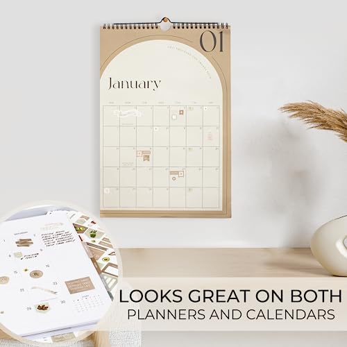 Aesthetic Planner Stickers for Fun Planning - Over 1220 Monthly Boho Designs for Your Calendar or Scrapbook - The Perfect Sticker Accessory to Keep Your Daily Bullet Journaling