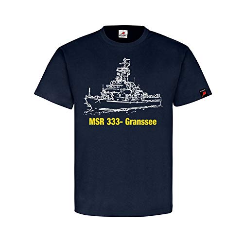 MSR 333 Gransee 4 Flottille 89 t-shirt bleu marine vêtement militaire L