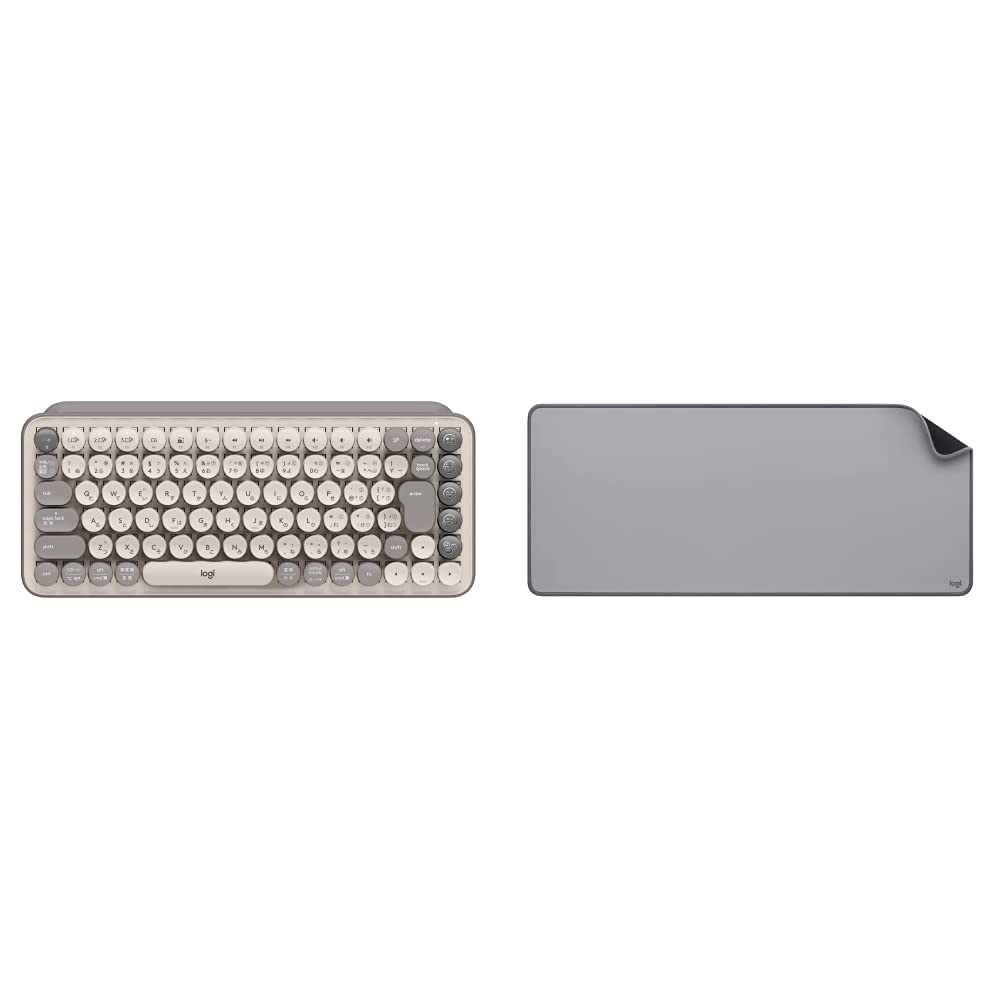 Logicool POPKeys POPMouse キーボードマウス グレージュ Logicool POPKeys POPMouse キーボードマウス グレージュ