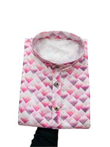 Image of FOXDX Men's Traditional Cotton Floral Printed Only Kurta
