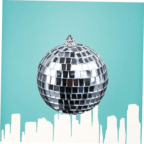 Bola espejada plateada para decoración de fiestas, bodas, festivales y discotecas, 1 unidad miniatura 2