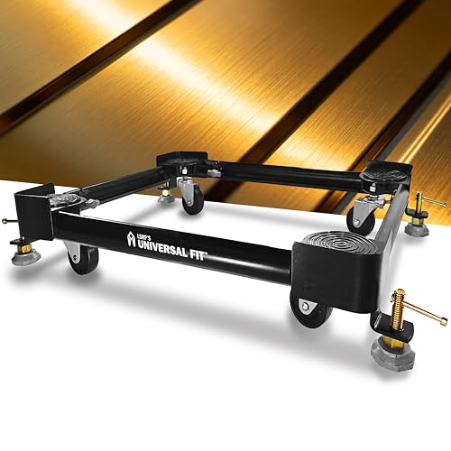 Universal Washing Machine Stand 6kg, 6.5kg 7kg 8kg 9kg Fully Automatic Top & Front Loads, 100% Heavy Duty Metal Trolley with Wheels & Anti Vibration...