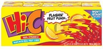 Flashin' Fruit Punch Fruit Drink Aseptic Pack 8 pk