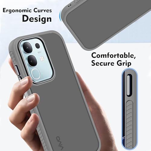 V-TAN Vivo T4X Back Cover, Matte Finish, Gray - Image 5
