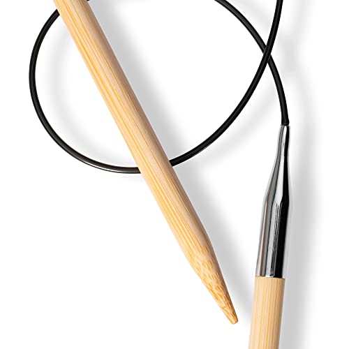 Prym - Prym 1530 Bamboo Circular (60cm, 7.00mm) Needle - 5 Pieces, Natural - Image 3