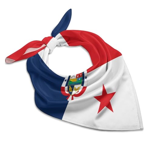Presidential Flag of Panama Cute Square Hair Scarves Neck Wraps Headscarf Kerchief Bandanas Unisex 18