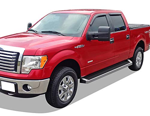 Estribos Running Boards APS 6in para Ford F150 SuperCrew miniatura 6