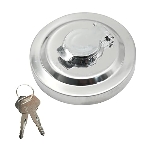 Image of 20Y-04-11160 Gas Fuel Tank Cap Gas Locking Cap Lid Cover with 2 Keys Replacement for KOMATSU PC200 PC220 PC300 PC400, Replaces 423-04-11362 134-04-71180 20Y-14-11160
