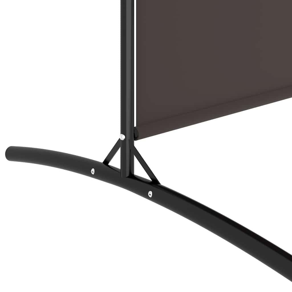 Paravento divisorio marrone in tessuto, 346 x 180 cm, pieghevole e autoportante, per soggiorno, camera da letto, ufficio, traspirante e versatile, 4 pezzi