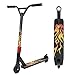 YOLEO Stunt Scooter, Patinete de Acrobacias Trucos, Patinete Freestyle, Kick Trick Scooter Pro para niños (Llama roja)