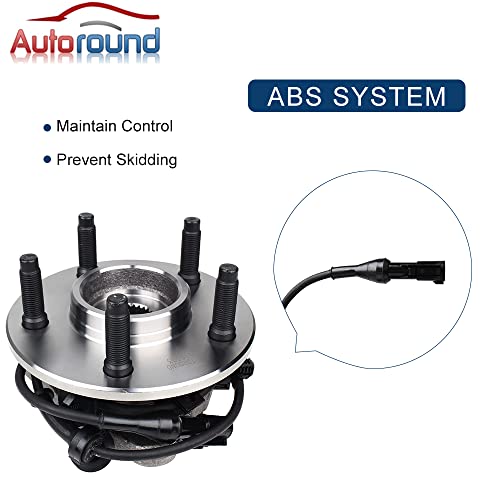 Autoround 515003 (4X4) Front Wheel Hub And Bearing Assembly Replacement For Ford Explorer, Ranger, Mercury Mountaineer, Mazda B3000, B4000 #TOP3