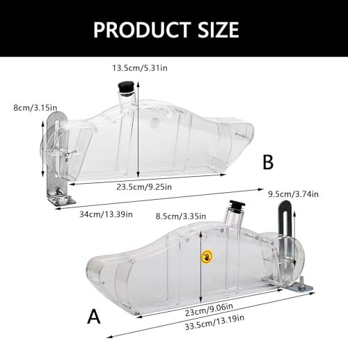 Housses de protection transparentes pour tronçonneuses de table de 17,8 à 25,4 cm