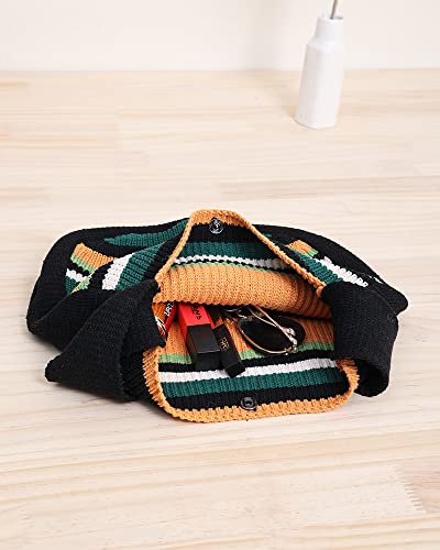 Image of ENBEI Women's Crochet Tote Bag Knit Shoulder bag,Aesthetic Bag,Cute Eco-Friendly Tote for Travel,Daily Use,Gift Box Packaging
