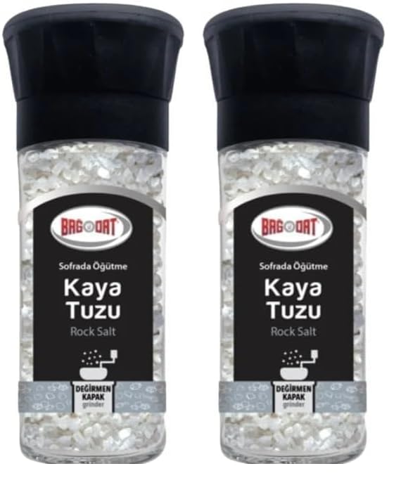 Bağdat Kaya Tuzu Değirmen Kapaklı 2li paket