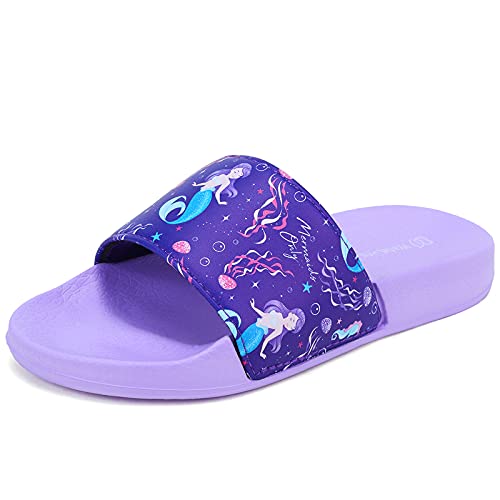 Image of WateLves Girls & Boys Slide Sandals Kids Summer Slippers Slip On for Outdoor Beach Pool Shower (Little Kid /Big Kid)