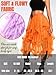 Kaei&Shi Long Tulle Skirt,High Waisted Asymmetrical Ruffle Skirts for Women,Renaissance Fairy Costume Concert Birthday Party Orange One Size