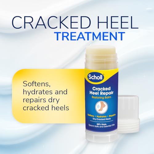 Scholl Severe Cracked Heel Repair Restoring Balm, to repair Very Dry and Cracked Heels, Intensely Moisturising for Healthy Feet with 25% Urea, Epsom Salts and Essential Oils