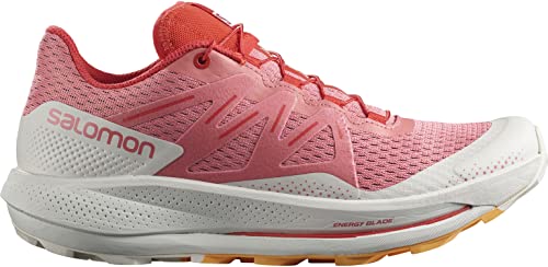 Salomon Pulsar Trail Trail Running Shoes Womens Sz 8 Tea Rose/Nim...