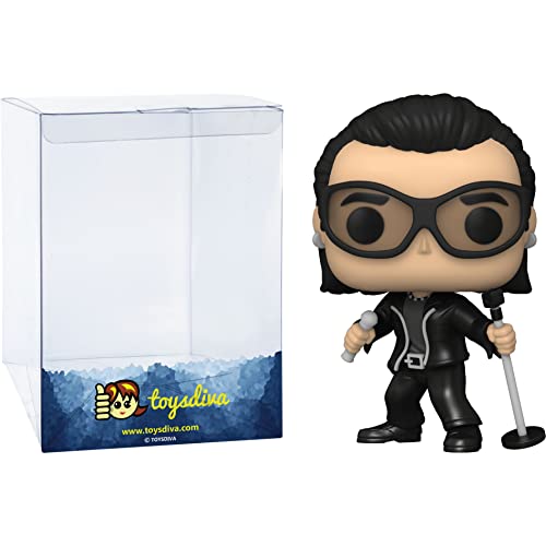 Bono : P o p ! Rocks Figurine en vinyle avec 1 protecteur graphique compatible ToysDiva (271 – 64033 – B) - Les Beatles, Paul McCartney, John Lennon, RIngo Starr, George Harrison Bono : P o p ! Rocks Figurine en vinyle avec 1 protecteur graphique compatible ToysDiva (271 - 64033 - B)