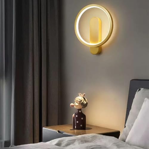 Lámpara de pared LED tricolor nórdica y aplique de fondo para pasillo 5
