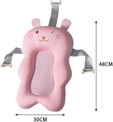 Miniatura 9 de Cojín de baño para bebé, cojín flotante para asiento de bañera de dibujos animados, alfombrilla de malla 3D para recién nacidos, almohadillas para