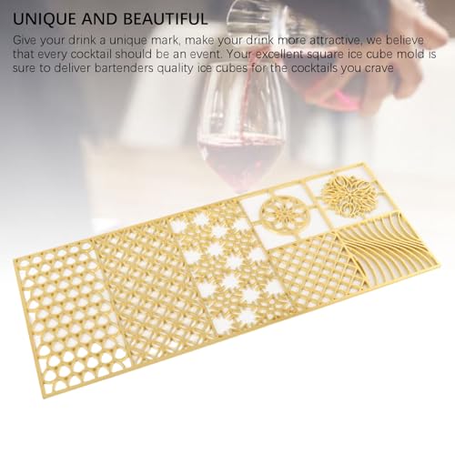 Molde de cubos con sello para hielo de cobre miniatura 7