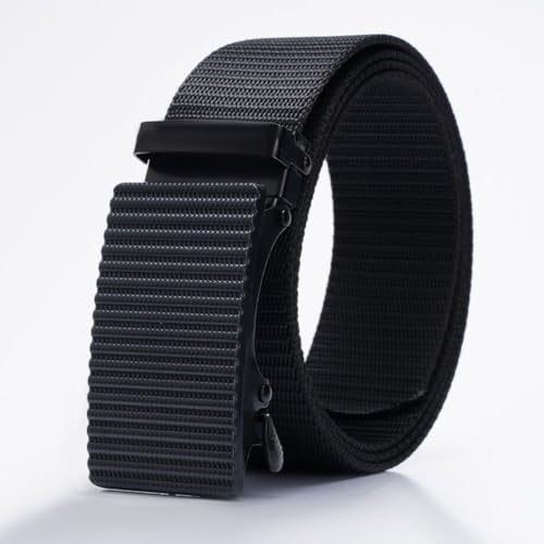 Weave Waist Band Sports Luxury Brand Nylon Belt Trendy Business Casual Automatic Buckle Waistbands