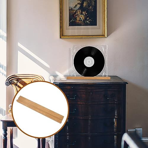 TEHAUX Disco De Vinil Montagem Parede Suporte De Registro De Madeira Prateleira Rack De Armazenament